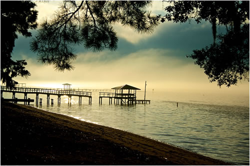 Fog in Mobile Bay